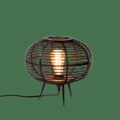 ZANZI Lampe De Table E27 Noir^CASA Discount